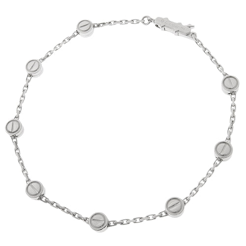 LOVE バスティーユ ブレスレット ホワイトゴールド K18WG アクセサリー ジュエリー