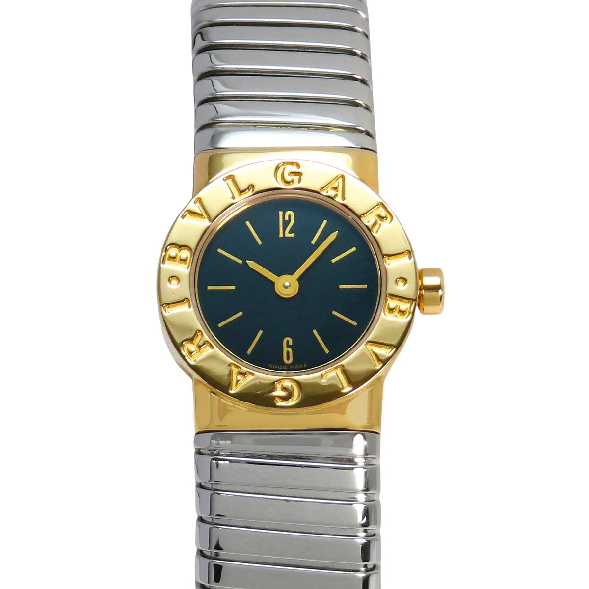 Bvlgari Bvlgari Tubogas BB192T YG/SS Quartz Watch, Black/Silver, Purchased January 2003, with Warranty