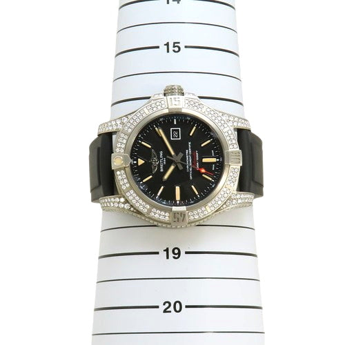 E1731063/BD12 Avenger Blackbird Ti/Rubber Automatic Black Limited Edition of 100 Worldwide Diamond Bezel