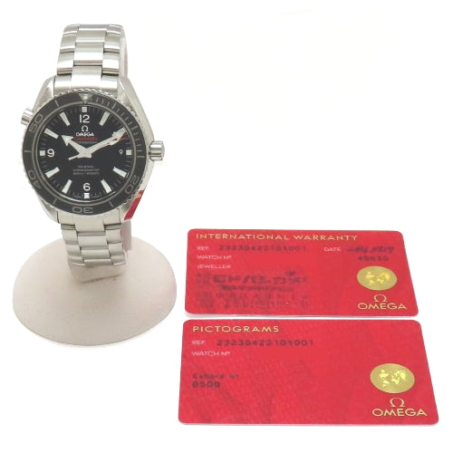 [Warranty included] 232.30.42.21.01.001 Seamaster Planet Ocean Stainless Steel Automatic Black