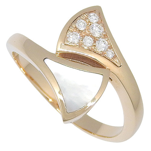 Diva Dream Diamond/Mother-of-Pearl Ring (353806) with 2024 Warranty (Current as of February 2025) in 18K Pink Gold with Mother-of-Pearl Diamond Pavé, 7PD, Size 10 (50)