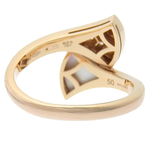 Diva Dream Diamond/Mother-of-Pearl Ring (353806) with 2024 Warranty (Current as of February 2025) in 18K Pink Gold with Mother-of-Pearl Diamond Pavé, 7PD, Size 10 (50)