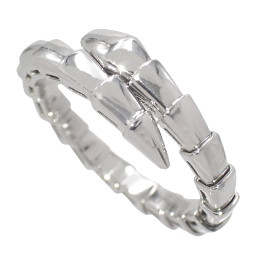 Serpenti Viper Ring 358650 K18 White Gold WG Accessories Jewelry Sizes 20 (40) and up