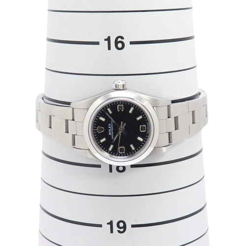 [Warranty included] 76080 Oyster Perpetual Stainless Steel SS F Series (2003-2004) Automatic Black Silver