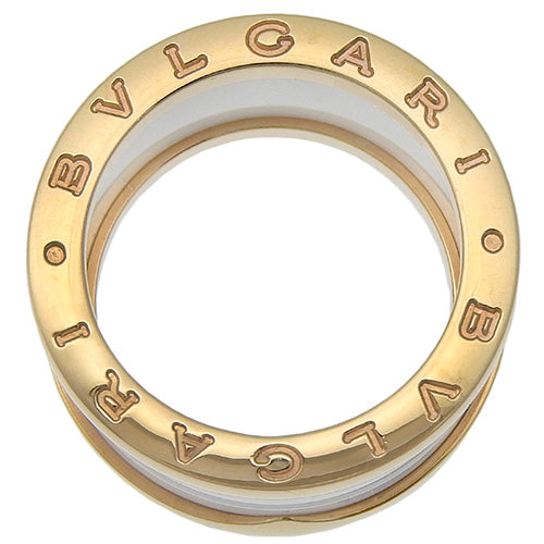 B-zero1 B-zero1 Ring 346518 K18 Pink Gold PG White Ceramic B-zero1 Size 12 (52)