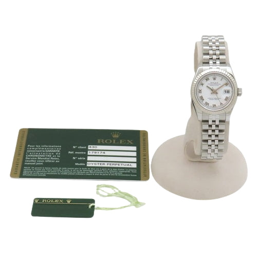 [Warranty included] 179174 Datejust SS Stainless Steel V-Serial (2009) Automatic Movement Purchased November 2009 White Silver