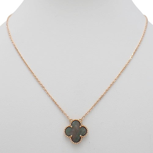 Vintage Alhambra Pendant, Grey Mother-of-Pearl, Pink Gold (K18PG), Jewelry, Grey Mother-of-Pearl