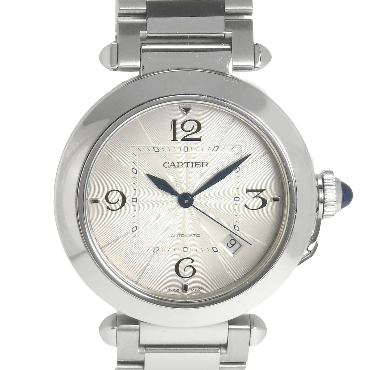 WSPA009 Pasha de Cartier Stainless Steel Automatic Silver Watch with 2023 Warranty