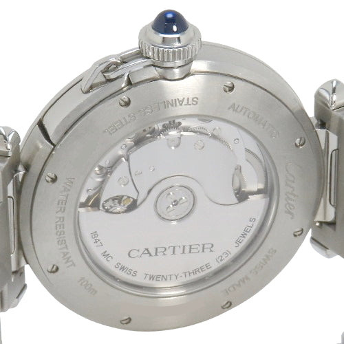 WSPA009 Pasha de Cartier Stainless Steel Automatic Silver Watch with 2023 Warranty