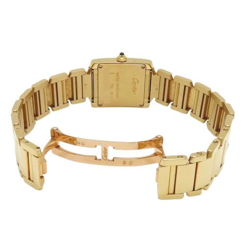 W50002N2 タンクフランセーズ SM K18 イエローゴールド YG クオーツ ホワイト