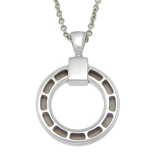 BVLGARI BVLGARI Diamond Necklace in 18K White Gold and WG, Accessory, Jewelry, Circle, 1PD