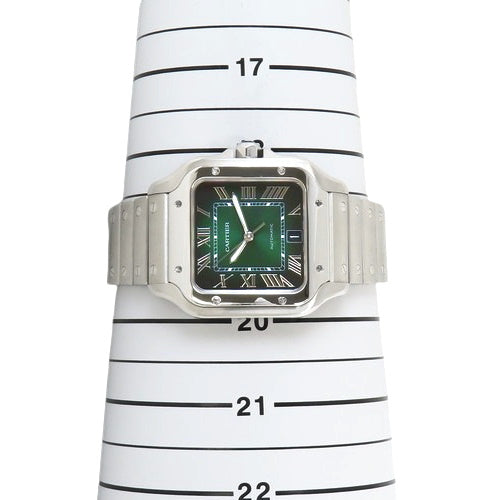 [Warranty included] WSSA0062 Santos de Cartier LM Stainless Steel Automatic Green Large Model