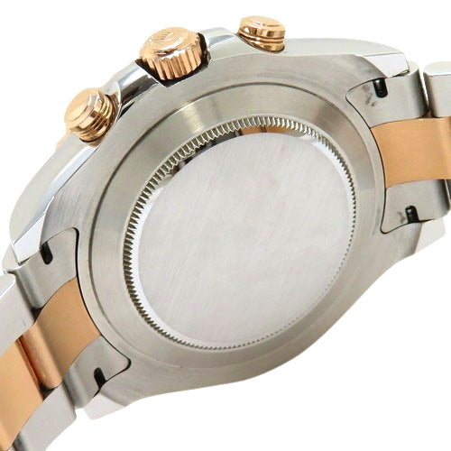 [Warranty included] 116681 Yacht-Master II, 18K Gold, 18K White Gold, Stainless Steel, Random Number, Automatic, Purchased in April 2019, White, Silver