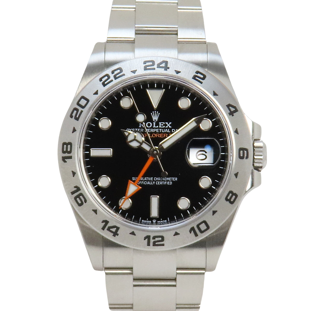 [2022 Warranty] 226570 Explorer II Stainless Steel SS Random Number Automatic Watch Purchased in March 2022 Black Silver