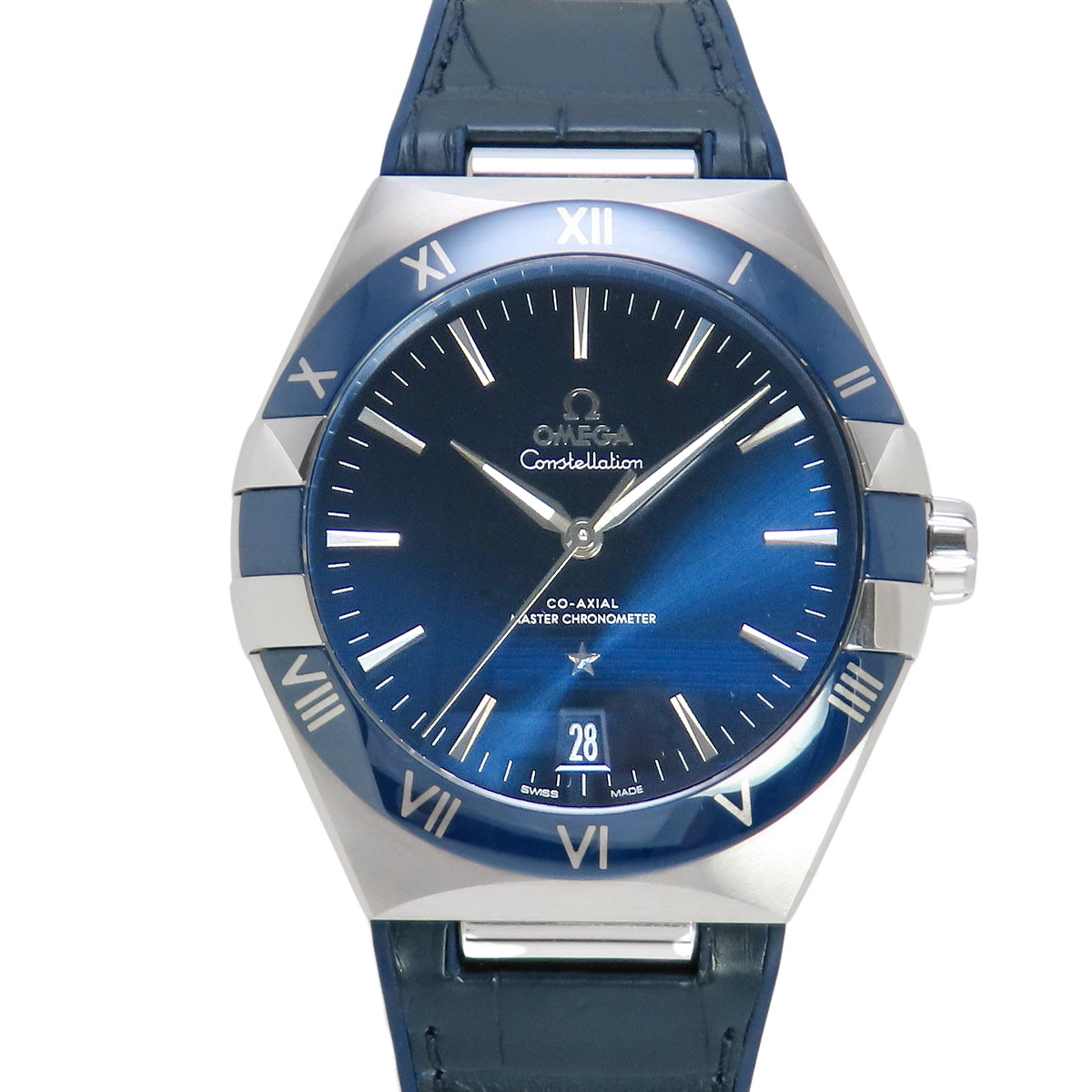[2024 Warranty] 131.33.41.21.03.001 Constellation Co-Axial Alligator/Rubber Automatic Blue