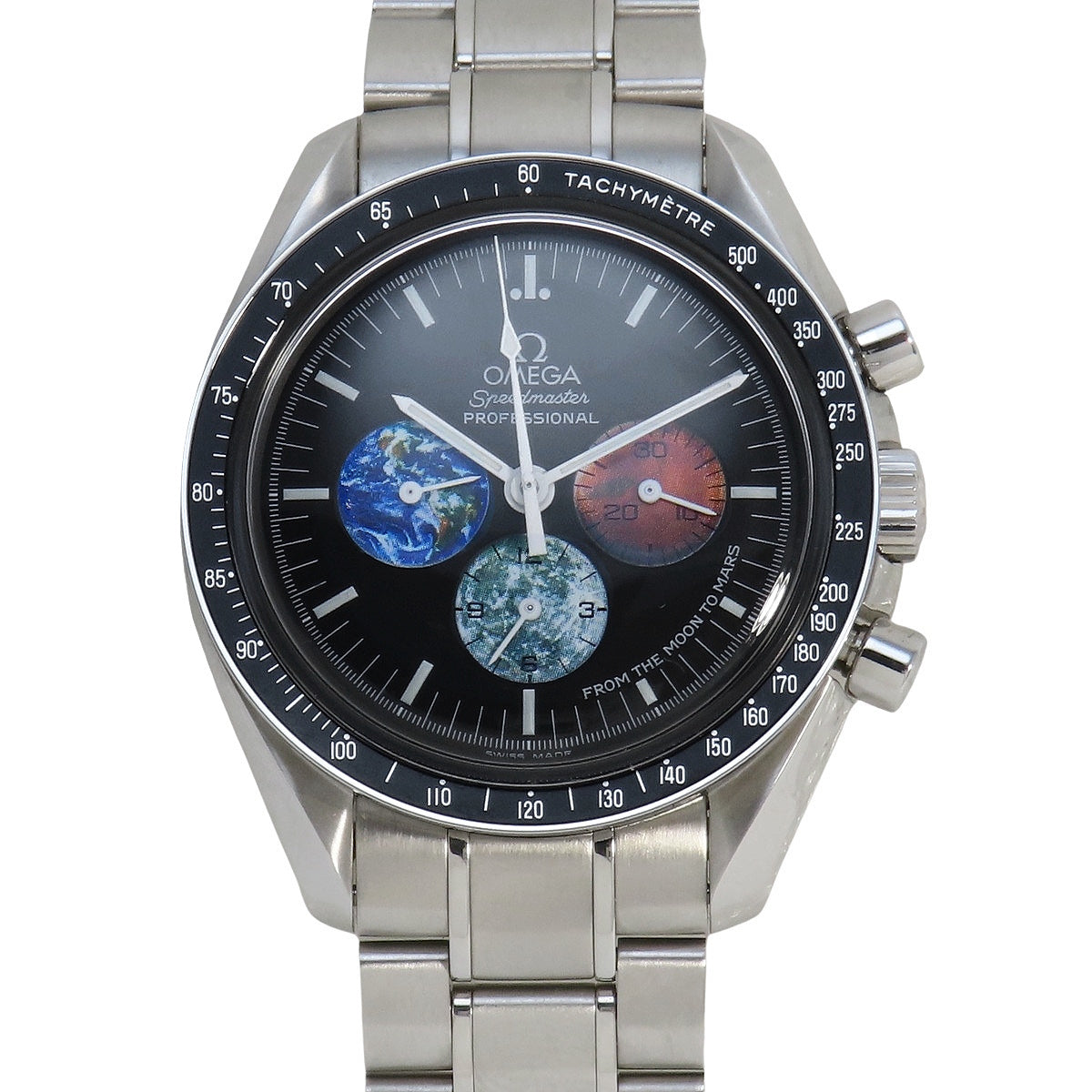 スピードマスター フロムザムーントゥマーズ 3577.50.00 SS ブラック 手巻き メンズ