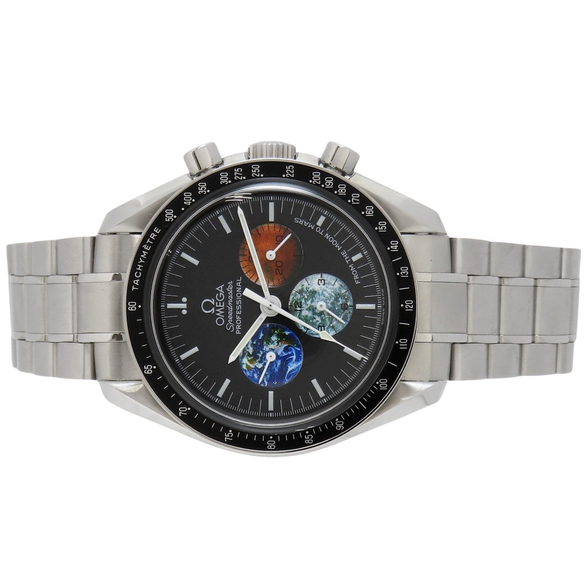 スピードマスター フロムザムーントゥマーズ 3577.50.00 SS ブラック 手巻き メンズ