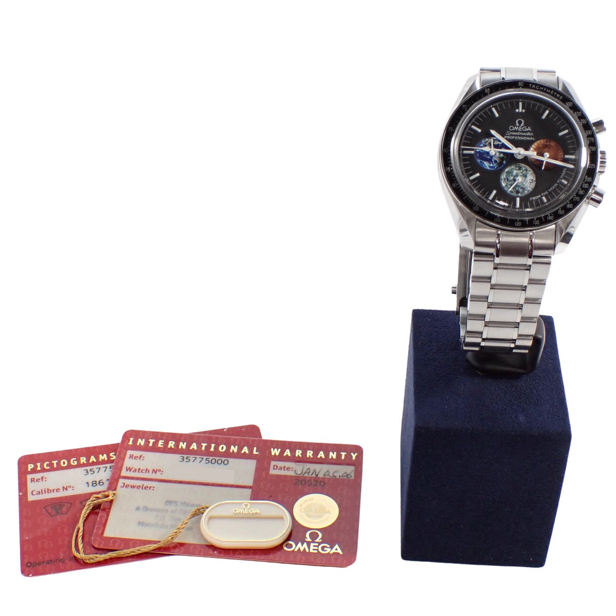 スピードマスター フロムザムーントゥマーズ 3577.50.00 SS ブラック 手巻き メンズ