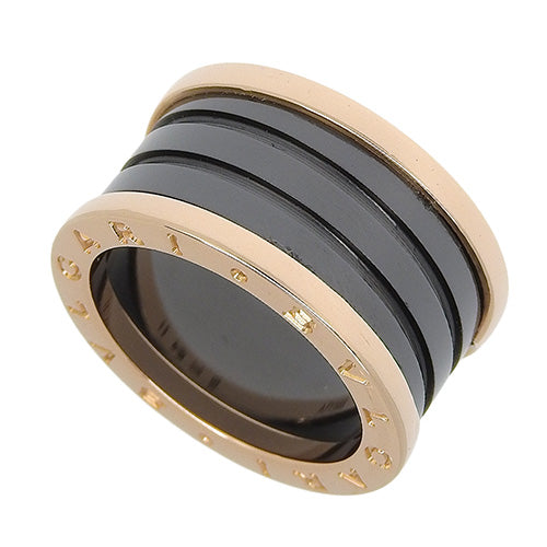 B-zero1 Ring, 18K Pink Gold, PG, Ceramic