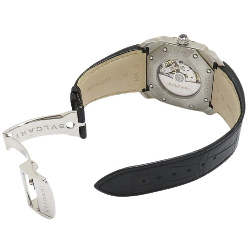 [Warranty included] Octo BGO41S SS/Leather Stainless Steel Automatic Black