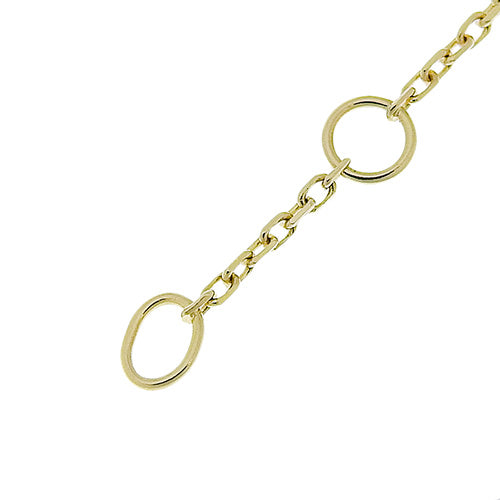 护身符手链 珍珠母/钻石 18K 黄金 YG 1PD