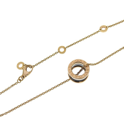 B.zero1 Necklace in 18K Pink Gold, PG and Ceramic