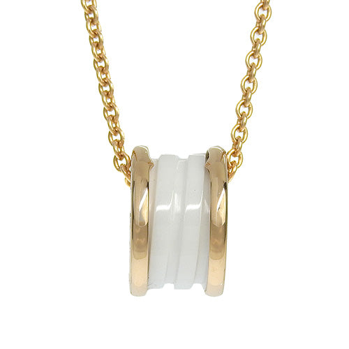 B-zero1 Necklace in 18K Pink Gold, PG, and Ceramic. B-zero1 Jewelry.