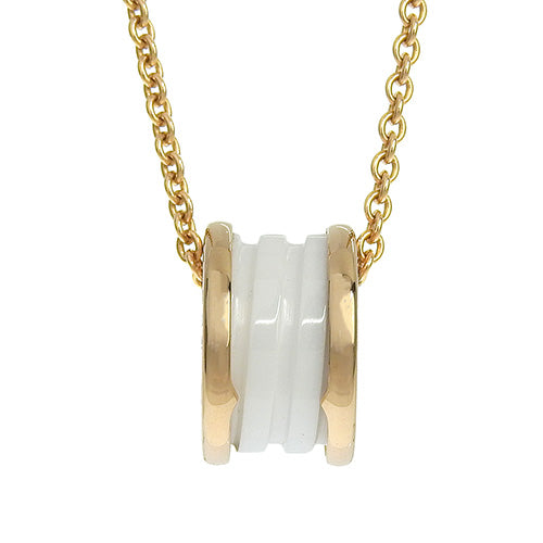 B-zero1 Necklace in 18K Pink Gold, PG, and Ceramic. B-zero1 Jewelry.