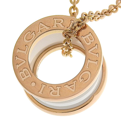 B-zero1 18K 玫瑰金和 PG 白色陶瓷项链