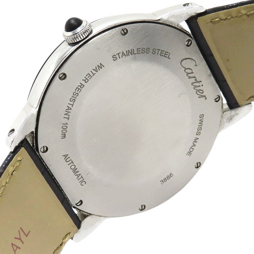 WSRN0002 Ronde Croisière SS/Leather Automatic White