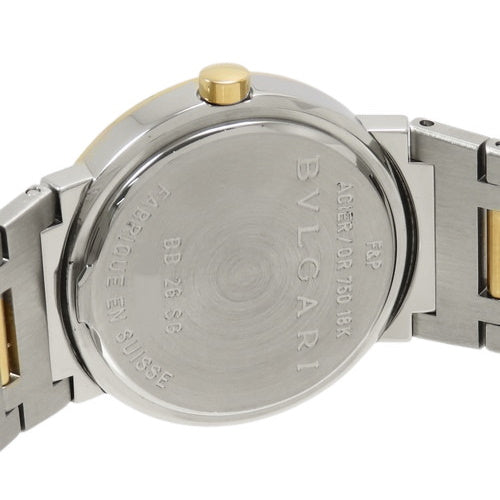 [Warranty included] Bvlgari Bvlgari BB26SG SS K18YG Quartz Black Silver