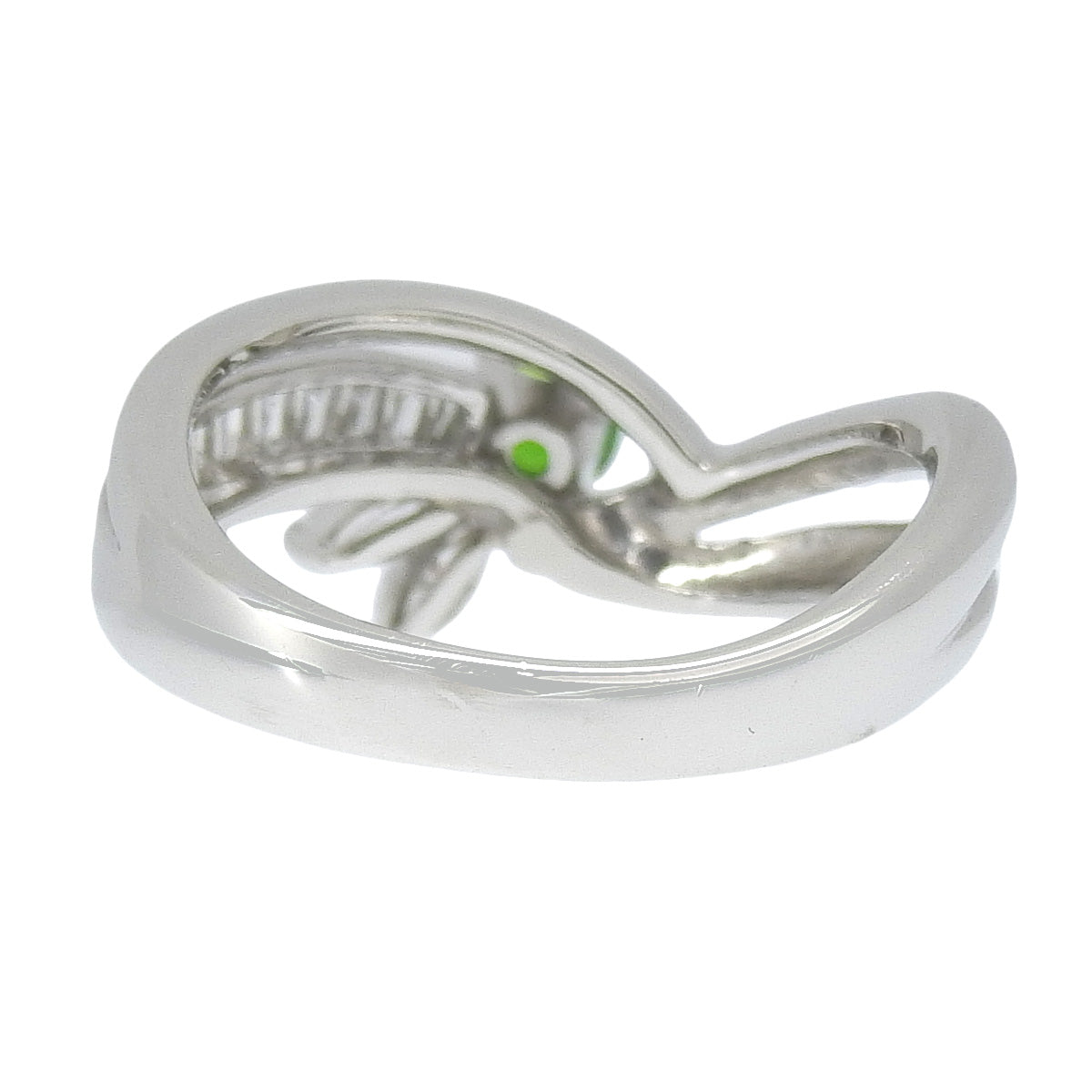 浓绿榴石石榴石钻石戒指 DG0.24/D0.32 Pt900 铂金