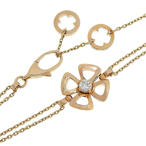 Fiorever 18K玫瑰金镶钻手链