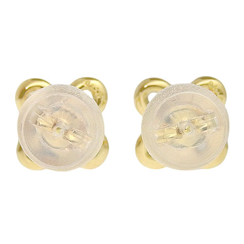 フラワーモチーフ ダイヤモンド ピアス D0.10/D0.10 K18 イエローゴールド YG
