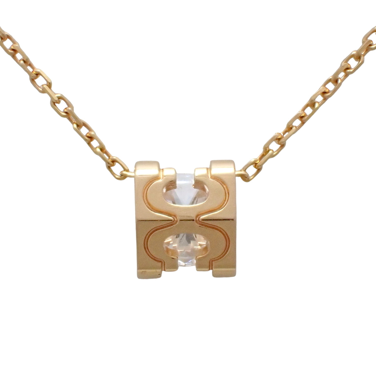 C de Cartier 钻石项链，0.53 克拉，18K 玫瑰金，PG，配饰，珠宝，1PD