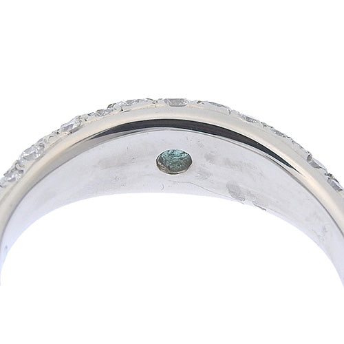 Tourmaline and Diamond Ring, T0.71/D0.08, Pt900 Platinum