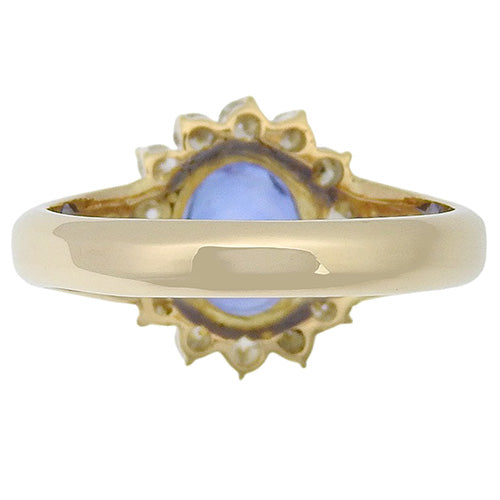 Sapphire and Diamond Ring, S2.01/D0.58, 18K Yellow Gold, YG