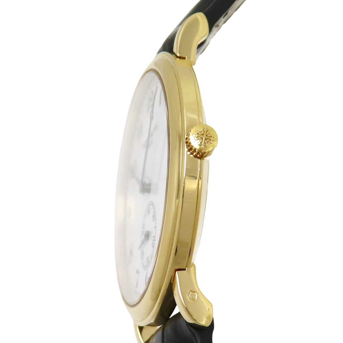 [保修期内] 5022J-013 Calatrava 黄金/皮革 手动上链 白色