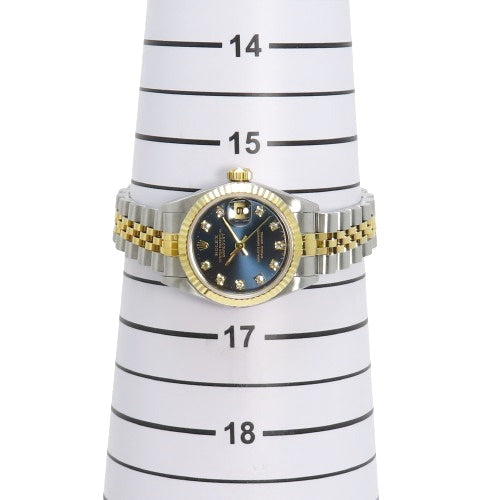 [Warranty included] 69173G Datejust 26 YG/SS W serial number (1994-1995) Automatic, purchased in March 1995, Blue, Silver