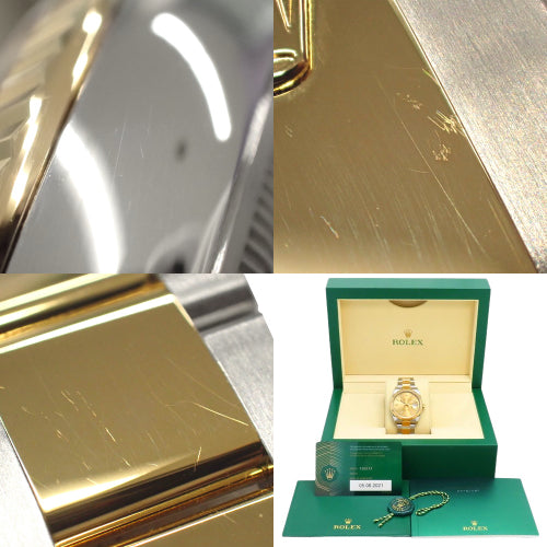 126233 日志型 36 YG SS 随机编号 自动上链 香槟金 蚝式表带