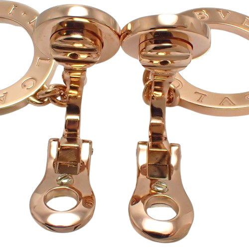 Diamond circle earrings in 18K pink gold and PG