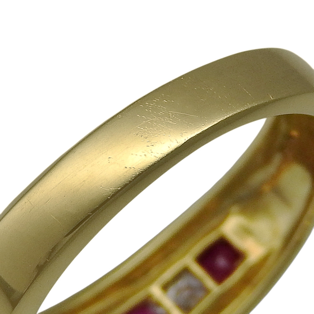 红宝石和钻石戒指 R0.51/D0.30 K18 黄金 YG