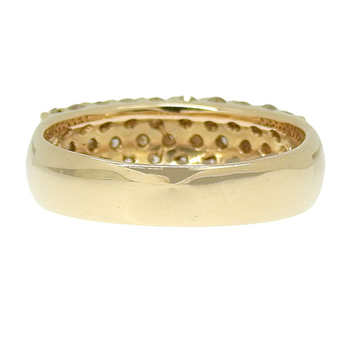 半密镶钻石戒指 D1.0 K18 粉红金 PG