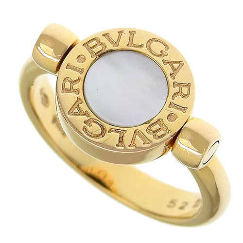 Flip Ring in Onyx/Mother of Pearl, 18K Pink Gold and PG