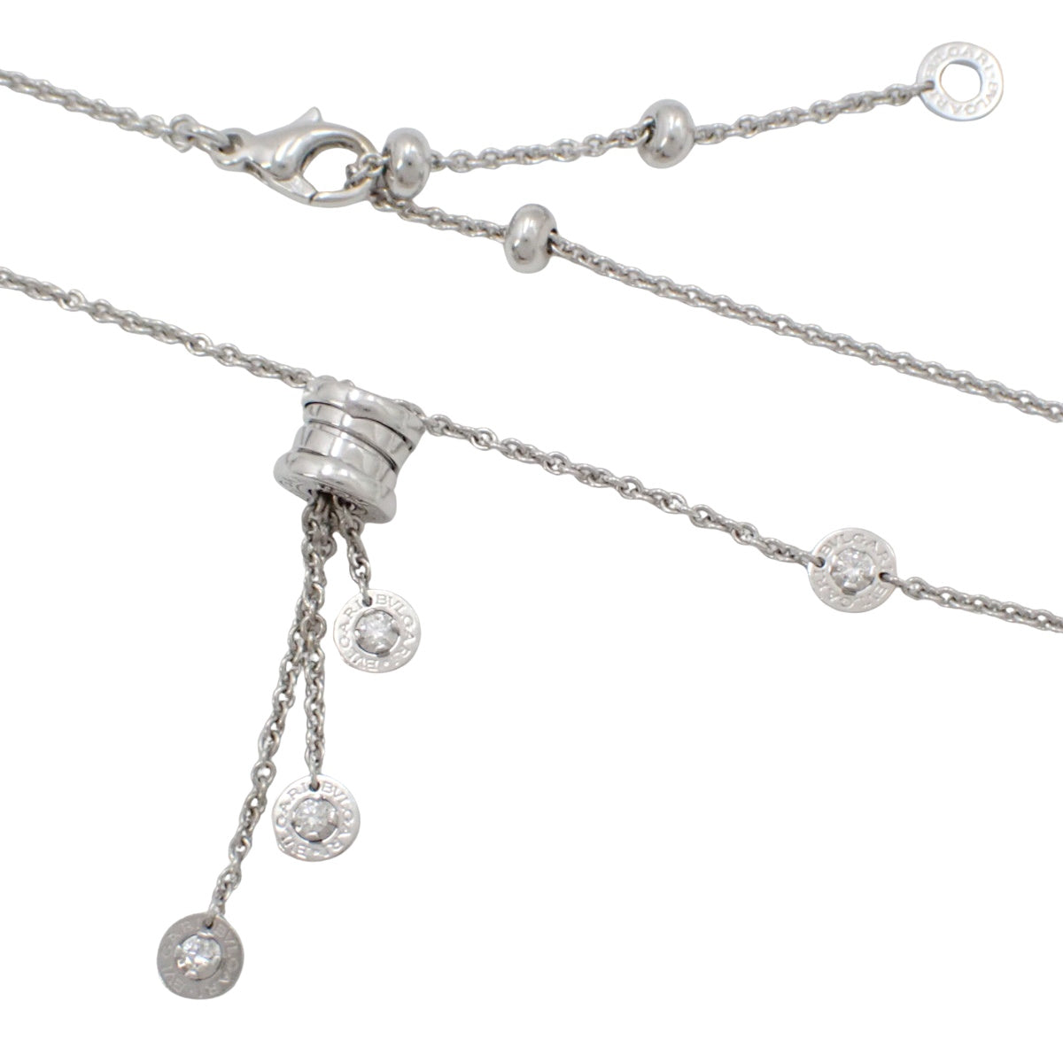 B.zero1 元素项链 钻石 K18 白金 白金