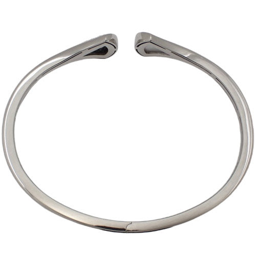 [Warranty Included] Diva's Dream Bangle with Diamond and Mother-of-Pearl in 18K White Gold, WG, Accessory, Jewelry, Pavé Diamonds