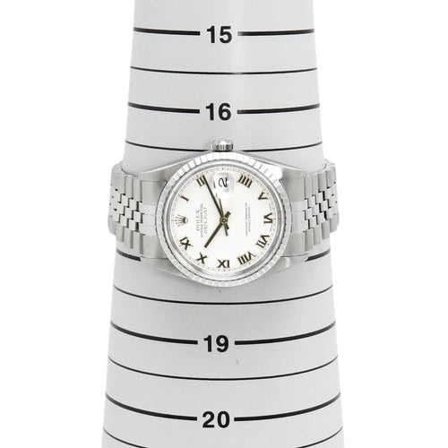 [Warranty included] 16220 Datejust Stainless Steel SS A Series (1998-1999) Automatic Movement Purchased December 1999 White Silver