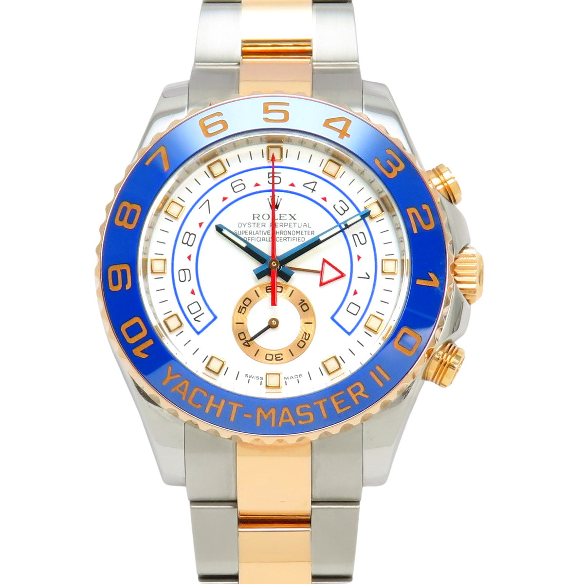 116681 Yacht-Master II PG/SS Random Serial Number Automatic White Dial