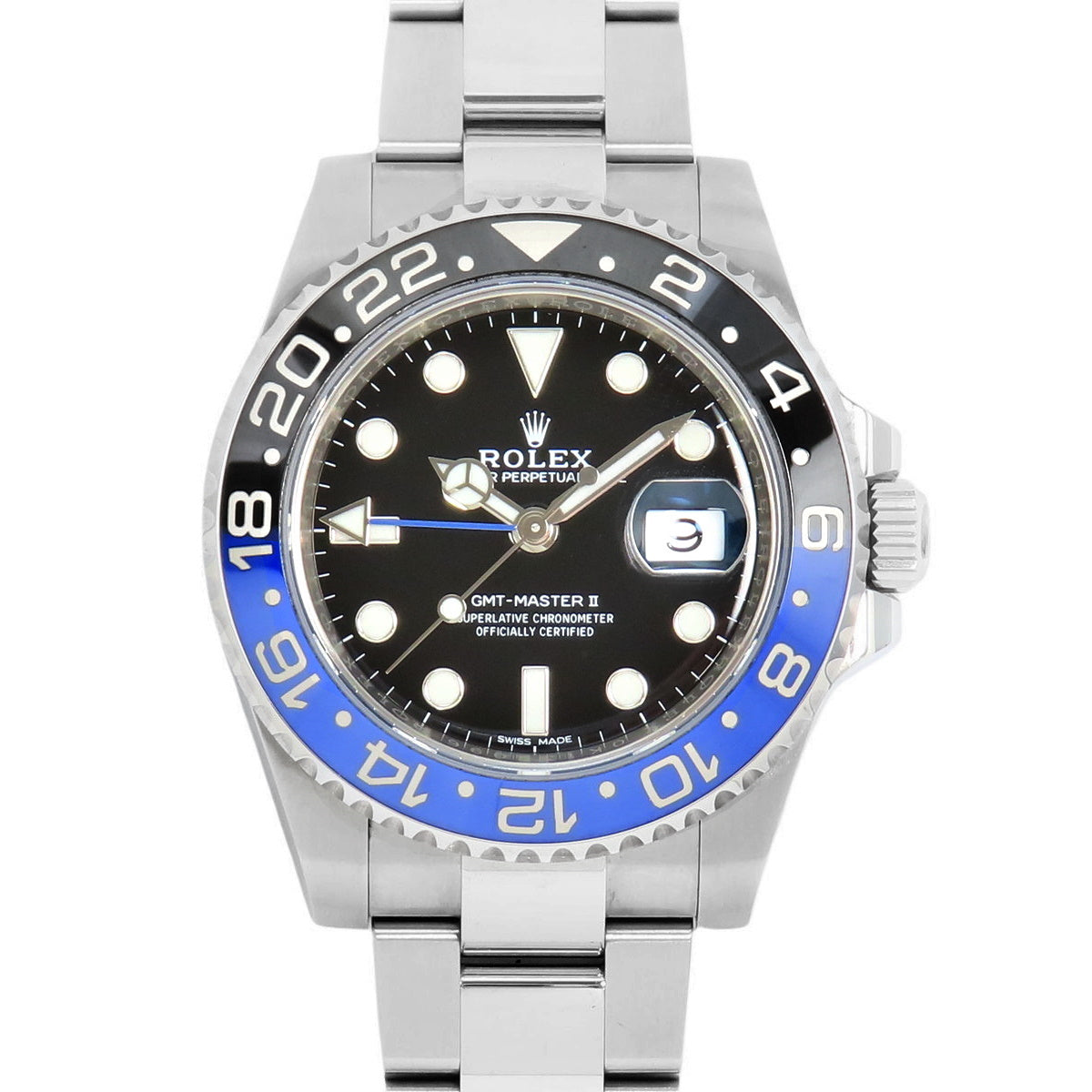 116710BLNR GMT-マスター2 ステンレススチール SS ランダム番 自動巻き ブラック