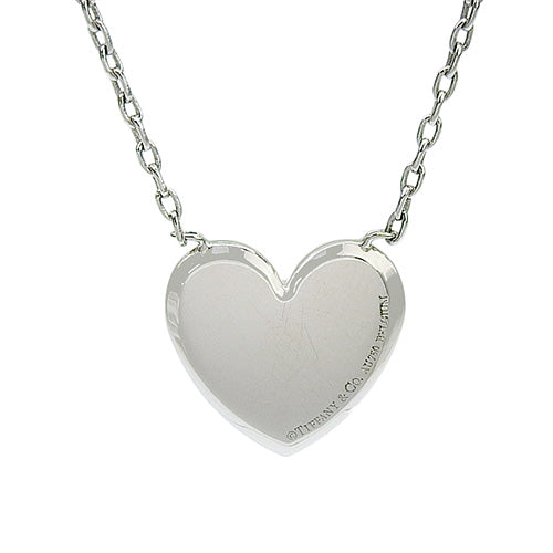 Metro Heart Necklace Diamond K18 White Gold WG
